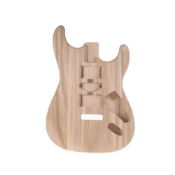 ST01-TM Unfinished Handcrafted Guitar Body Candlenut Wood Electric Guitar Body Guitar Barrel Replacement Parts