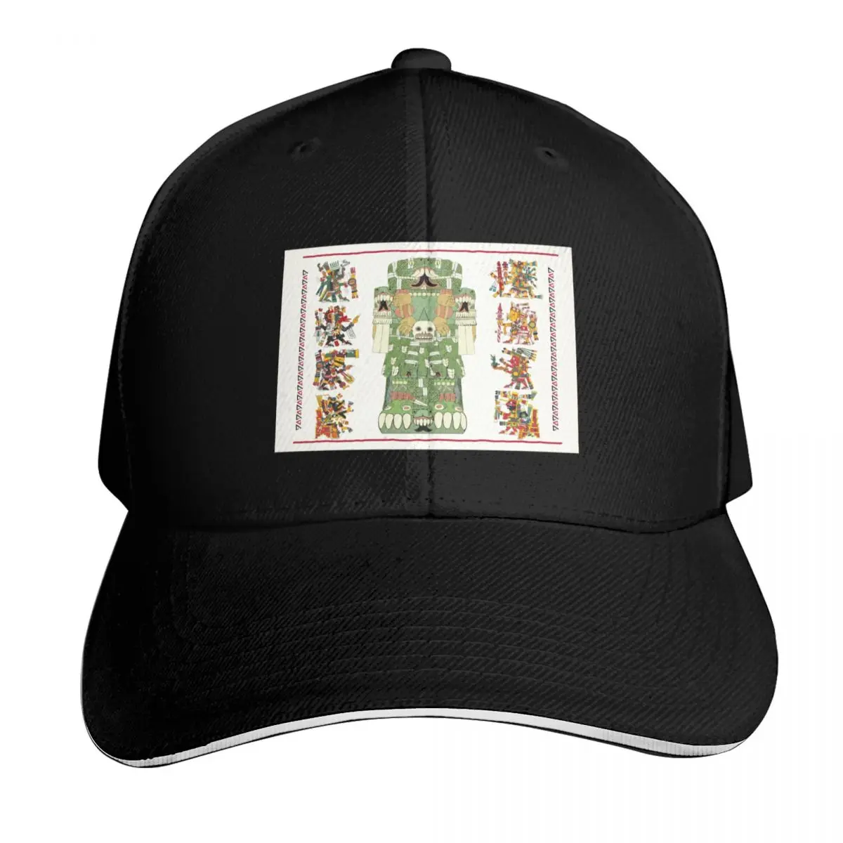Coatlicue - Gorra de béisbol estilo Codex Borgia de la Diosa Madre Azteca JP, sombrero derby, gorra Wild Ball, gorra de marca para hombre, gorra de lujo para hombre y mujer