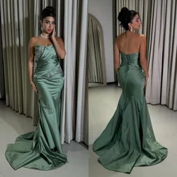 Customized Fashion Pleat Sequined Mermaid Sweetheart Long Dresses Bespoke Occasion Dresses Classic Exquisite Modern Style Pastro