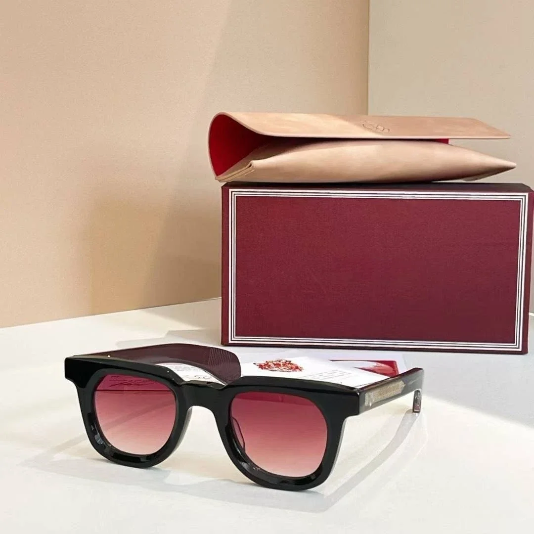 

2025 Vintage Luxury Fashion Trend JJMM Sunglasses VENDOME-EPOXY Solid Thick Acetate Retro Oval Style Unisex 3A+ Original Quality