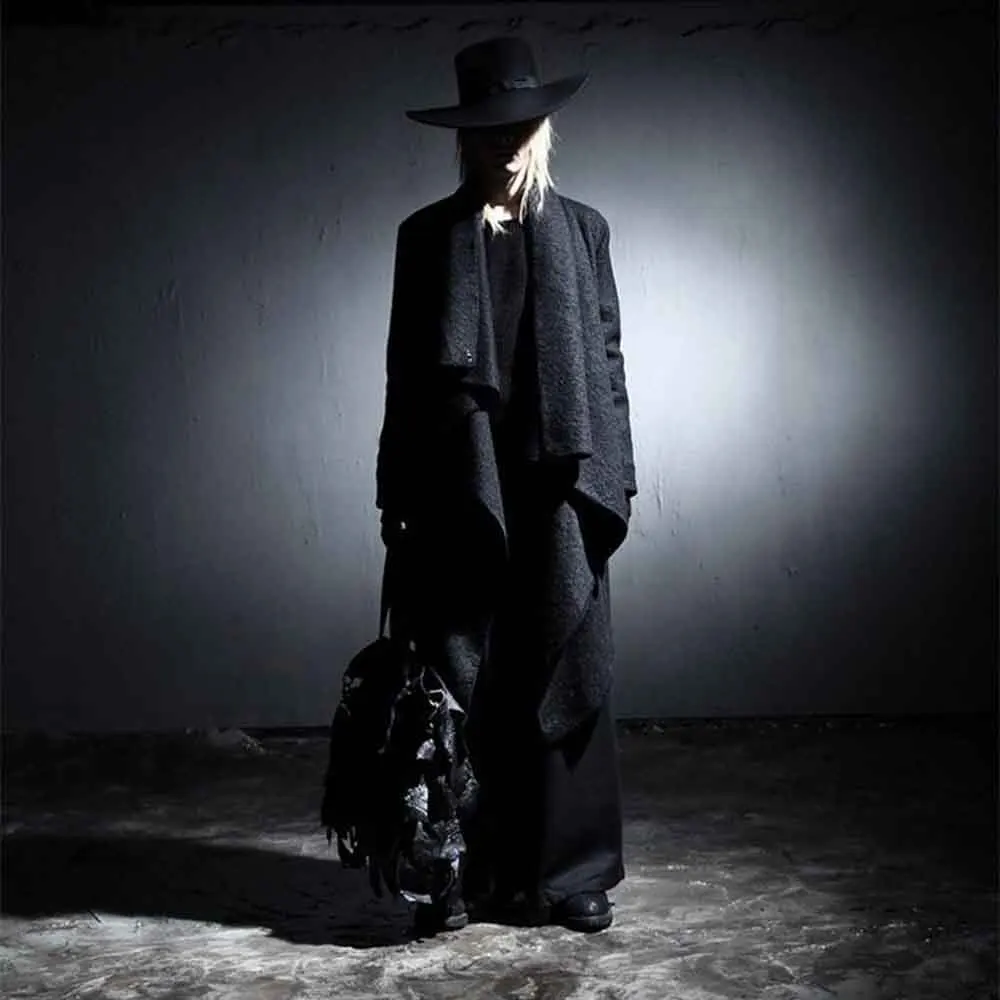 

XS-5XL New Winter Men's Mid-Length Long-Sleeved Trench Coat, American Retro Fashion Trendy High Street Loose Casual Men's Top