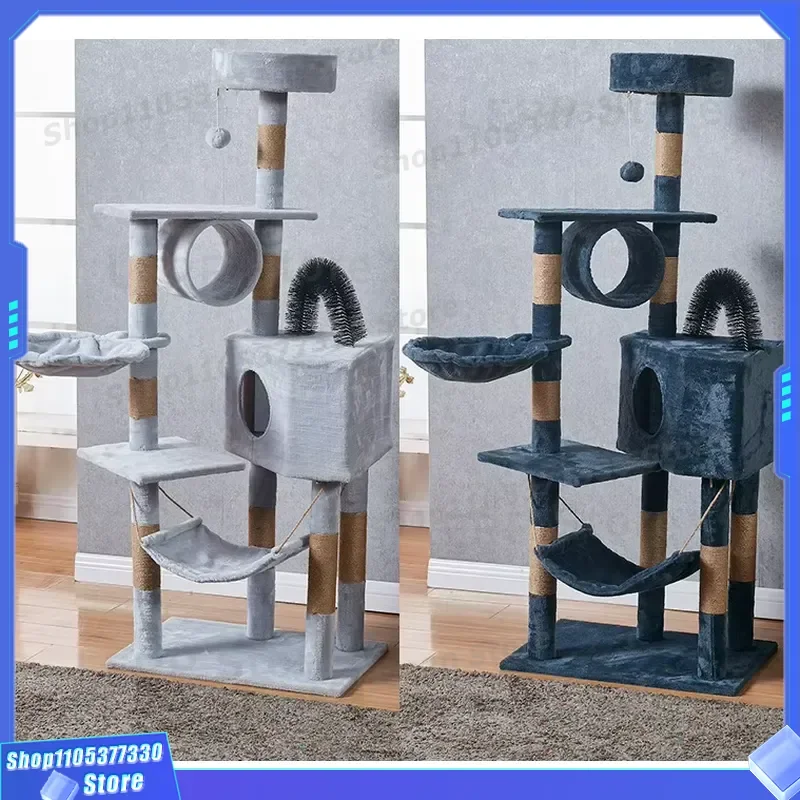 Wholesale Plush Cat Tree With Scratching Board And Claw Toy For Cats To Play Litter Mat Furniture Pet Supplies Activity