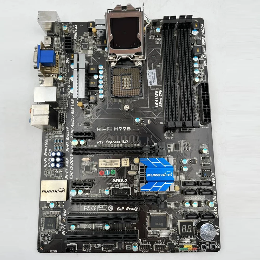 اللوحة الأم ATX لـ Biostar H77 LGA 1155 DDR3 USB 3.0 USB 2.0 Hi-Fi H77S