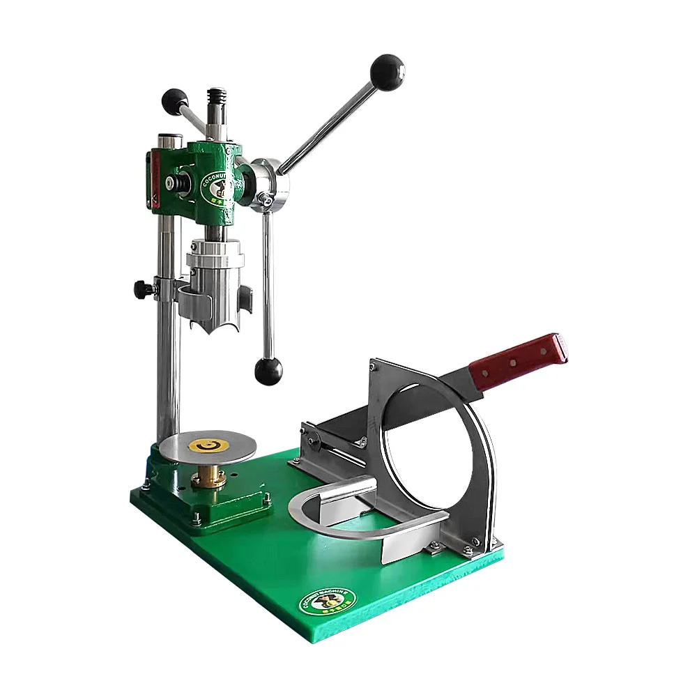 Manual coconut opener, coconut lid opening machine, integrated coconut opening and peeling