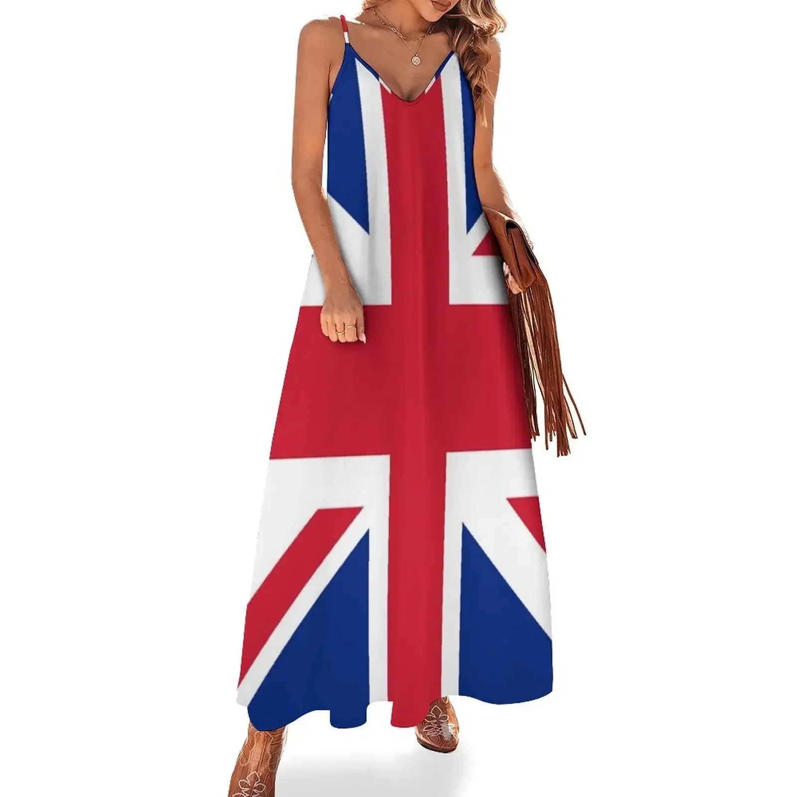 Union Jack 1960s Mini Skirt - Best of British Flag Sleeveless Dress womens dress Women's summer skirt Dress