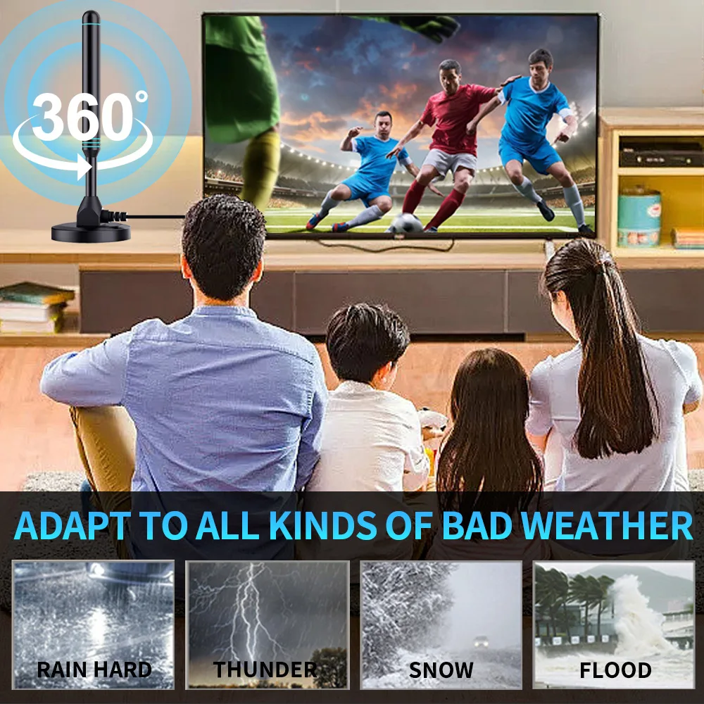 DTMB Suction Cup TV Antenna Indoor HD Digital TV Antenna HDTV Terrestrial Wave TV Antenna