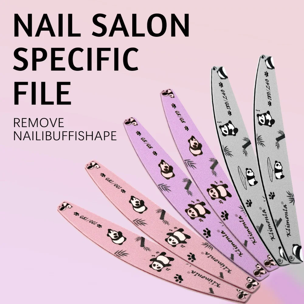 2/3/9 Stück Professionelle Niedliche Panda-Nagelfeilen 80-240 Körnung Nagelpuffer für Salon & Heimgebrauch, Waschbare Schleifbretter für Acryl