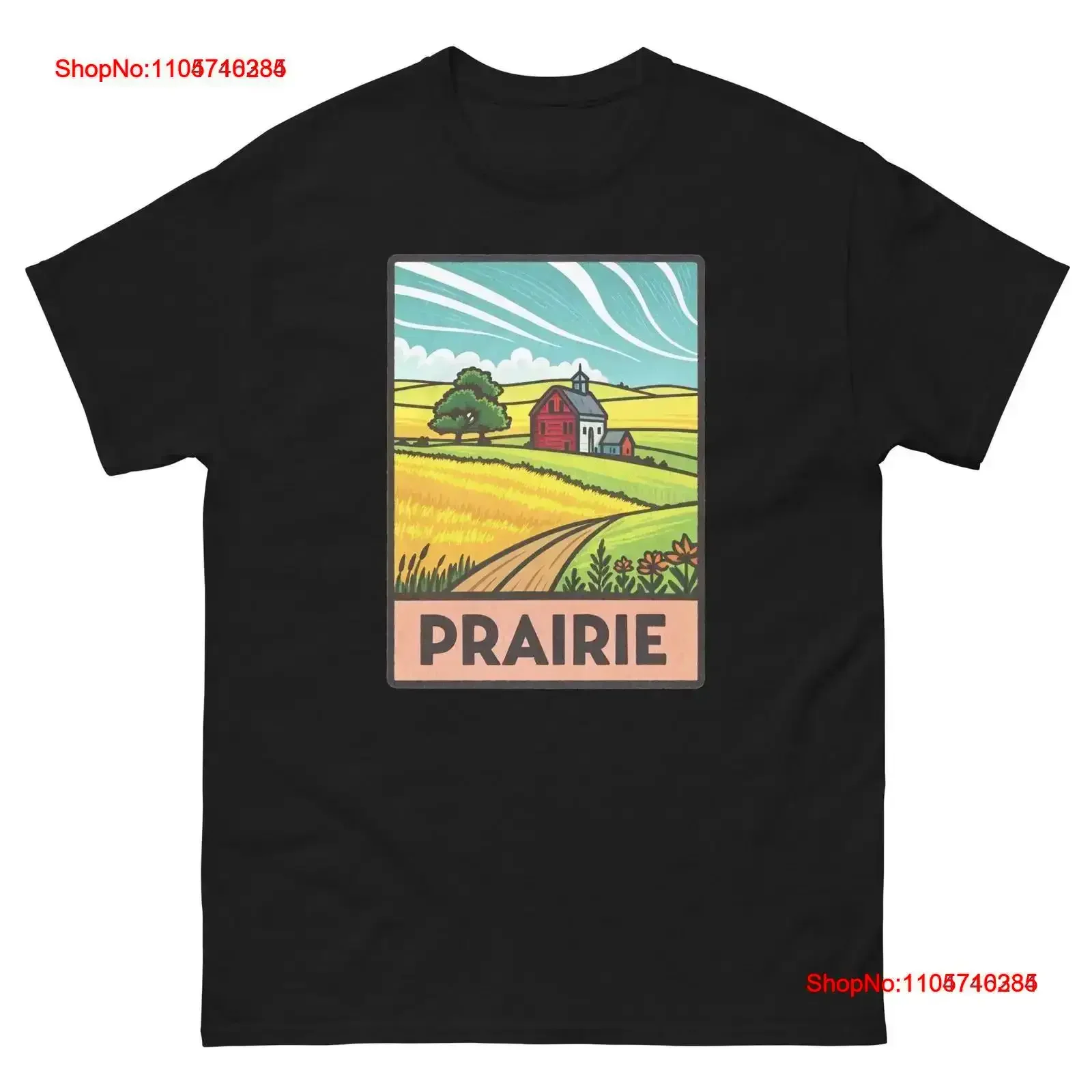 Prairie Geographical Landscape Location Scenery T Shirt vintage Washed Casual designer clothes Breathable Versatile graphic