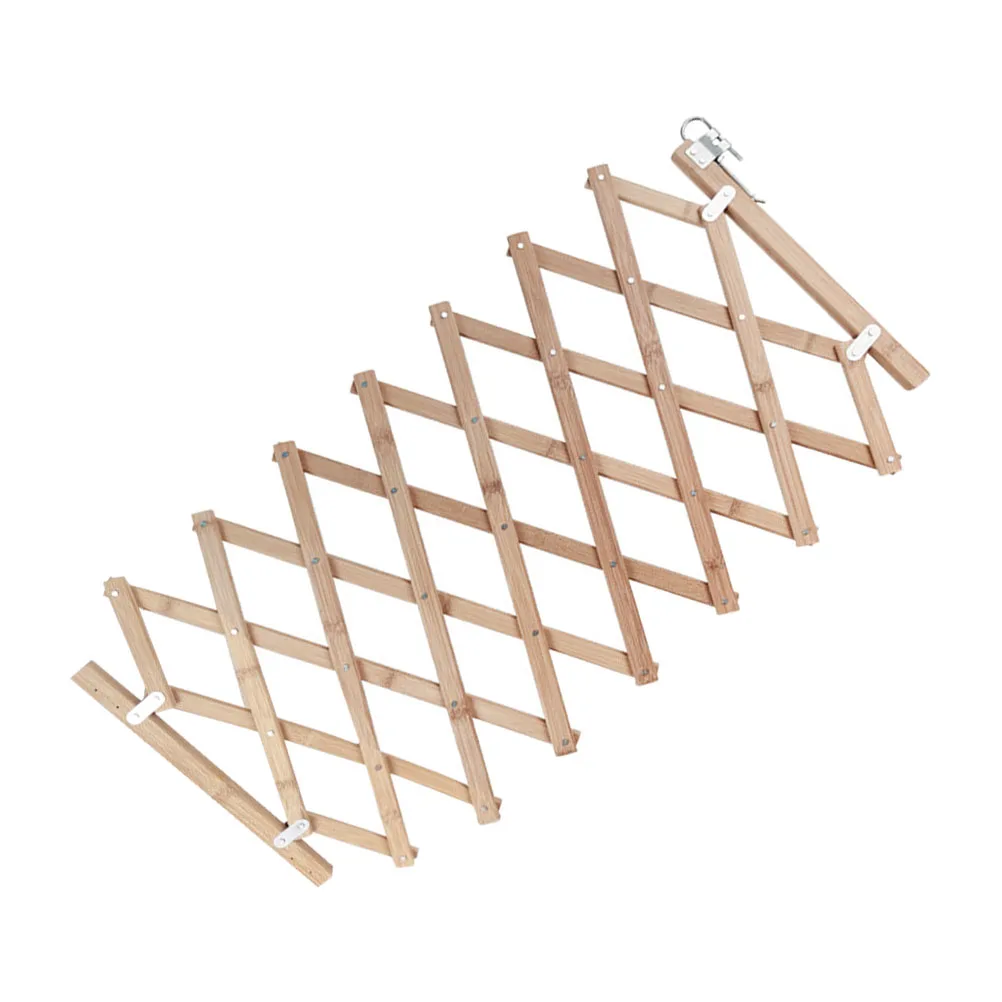 

Pet Isolation Wooden -Size Dog Safety Gate Durable Wood Perfect for Doorway Hallway Stair Bottom Easy One-Hand Open