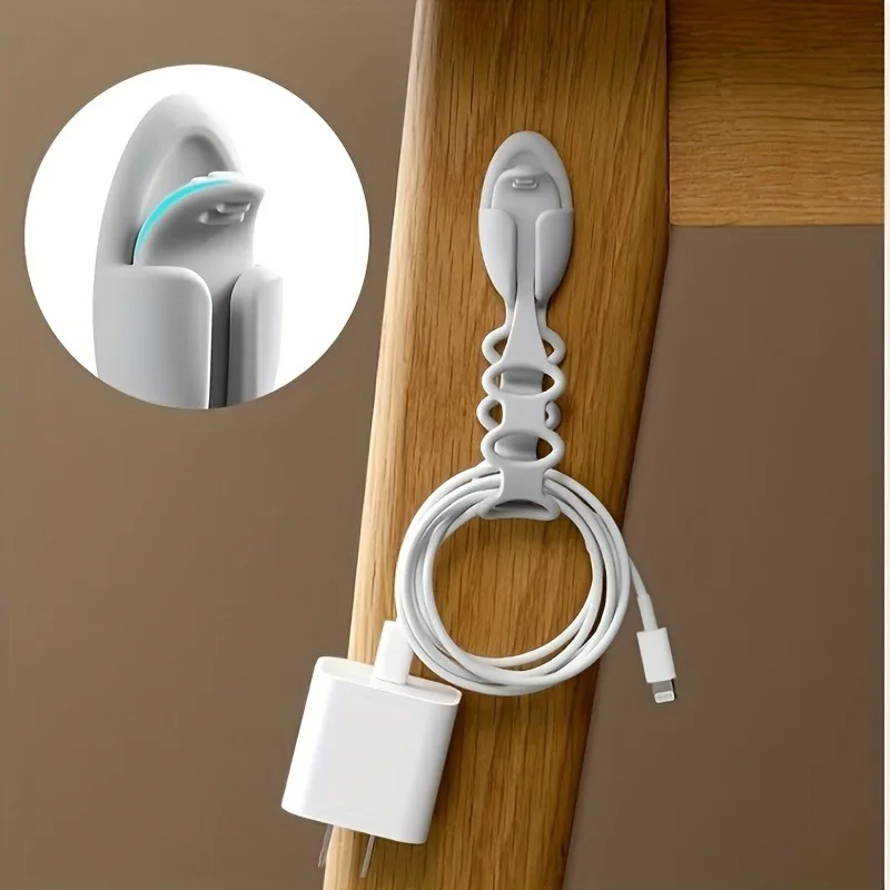 1pc Cable Organizer | Wall-Mounted Cable Management, Home Electrical Accessories, Space-Saving for Wires and Cords