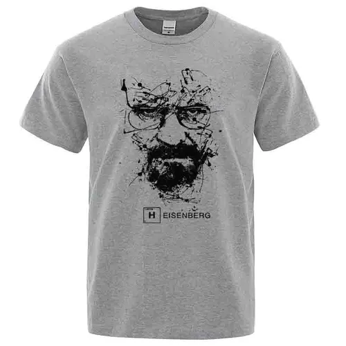 Camisetas informales a la moda para Hombre, camisetas 100% de algodón de alta calidad Breaking Bad, Camisetas de Heisenberg para Hombre, camisetas geniales para Hombre