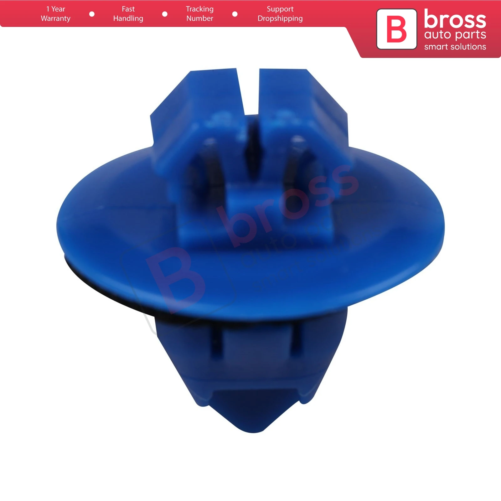 

BCF1224 10 Pieces Rocker Moulding Clip With Sealer for Toyota:75495-35010, Blue Nylon Made in Turkey