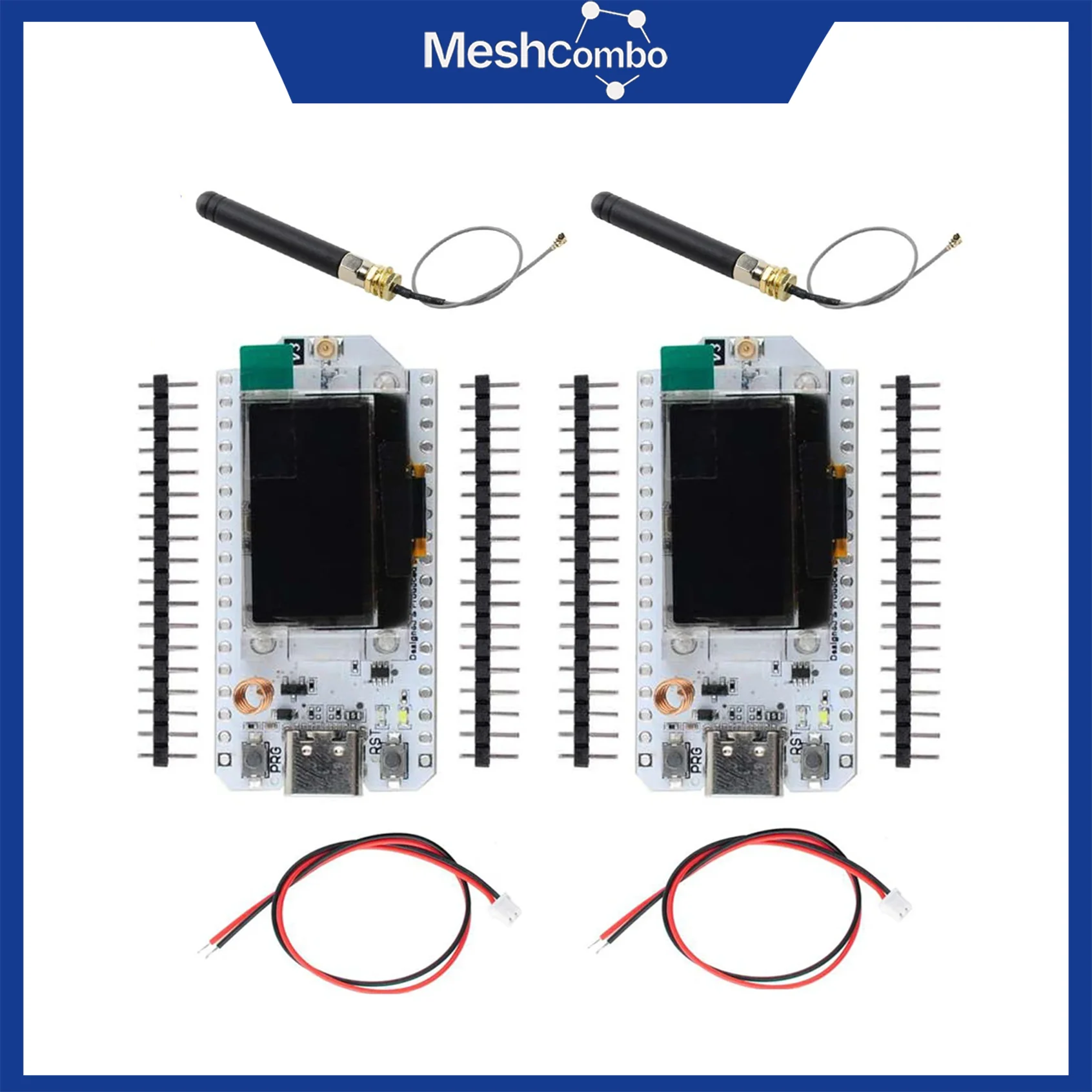 

2 шт. Heltec WiFi LoRa 32 V3 макетная плата SX1262 0,96-дюймовый OLED-дисплей BT + WIFI Lora комплект для Arduino IOT Meshtastic LoRaWAN