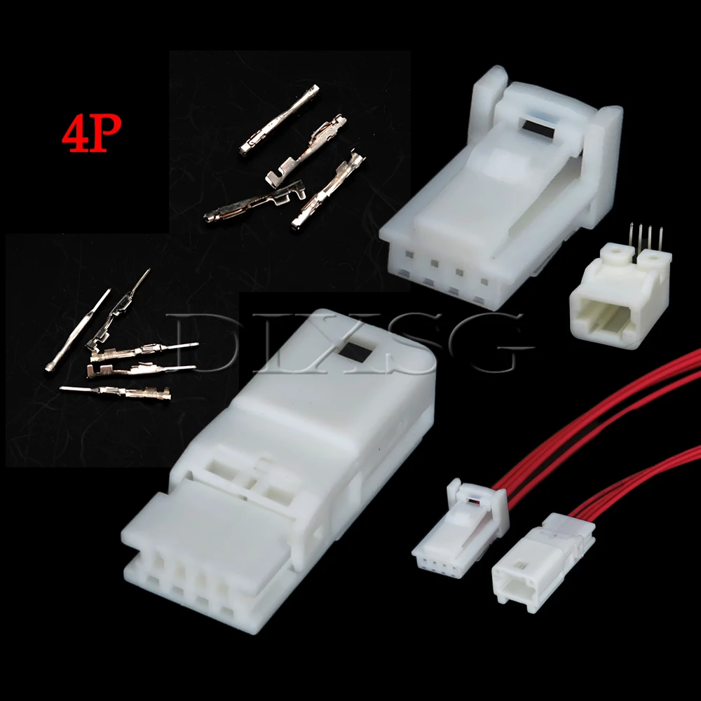 1 Set 4 Pin 1473672-1 1612035-1 1565749-1 Car Sensor Wire Plug for VW Audi 22011-4Y Automobile Bluetooth PCB Connector