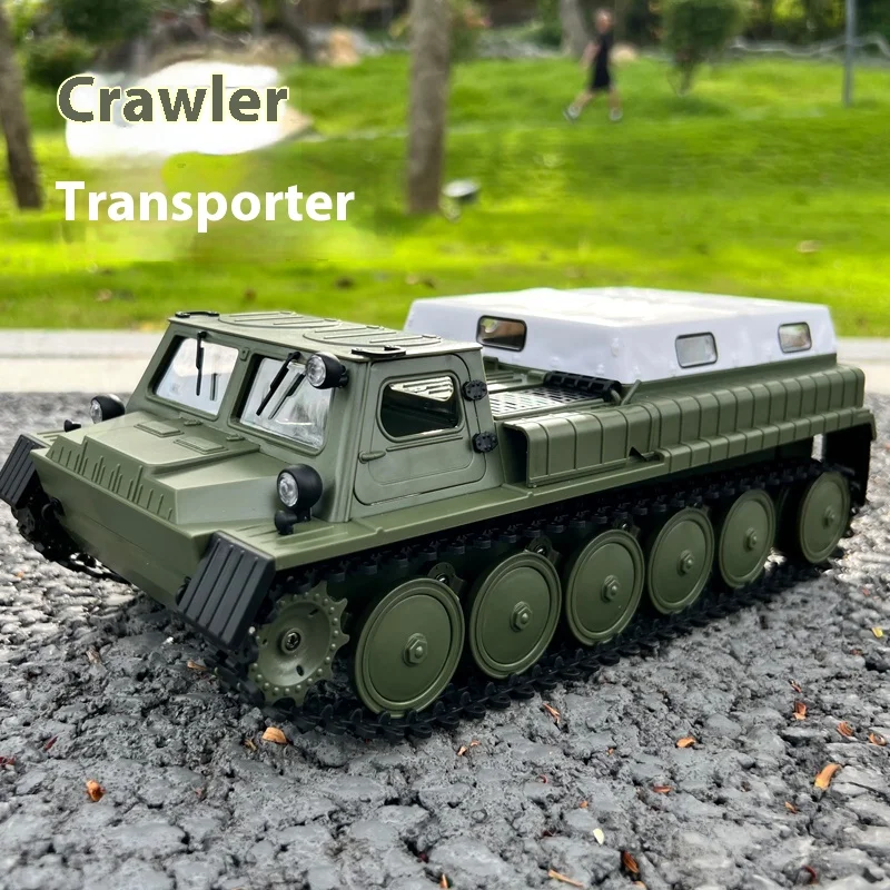 1:16 WPL E-1 Tracked Carrier Tracked Troop Carrier Simulation ทหารรีโมทคอนโทรลรถ GAZ-71 สำหรับของขวัญวันเกิดของเล่น
