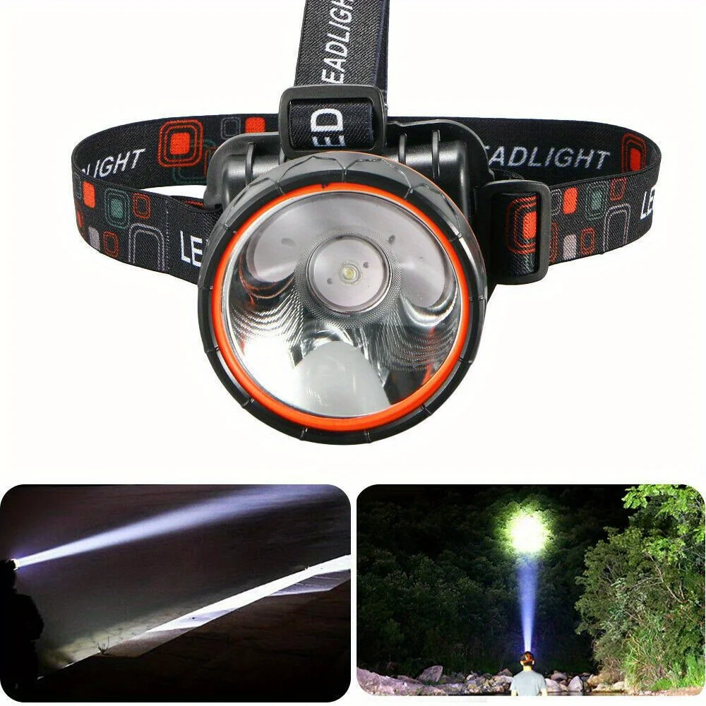 Super Bright LED Headlight Rechargeable Headlight 2 Mode 5000 lumens