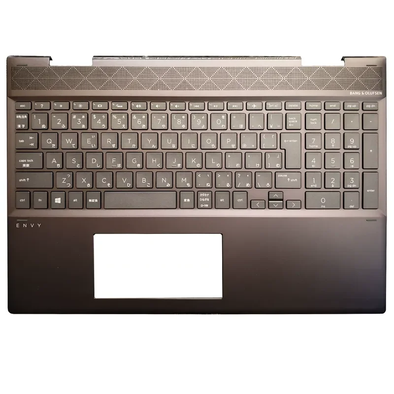 Replacement Keyboard and C Case for HP ENVY15 X360 15-CN 15M-CN CP TPN-W134 with Japanese Layout