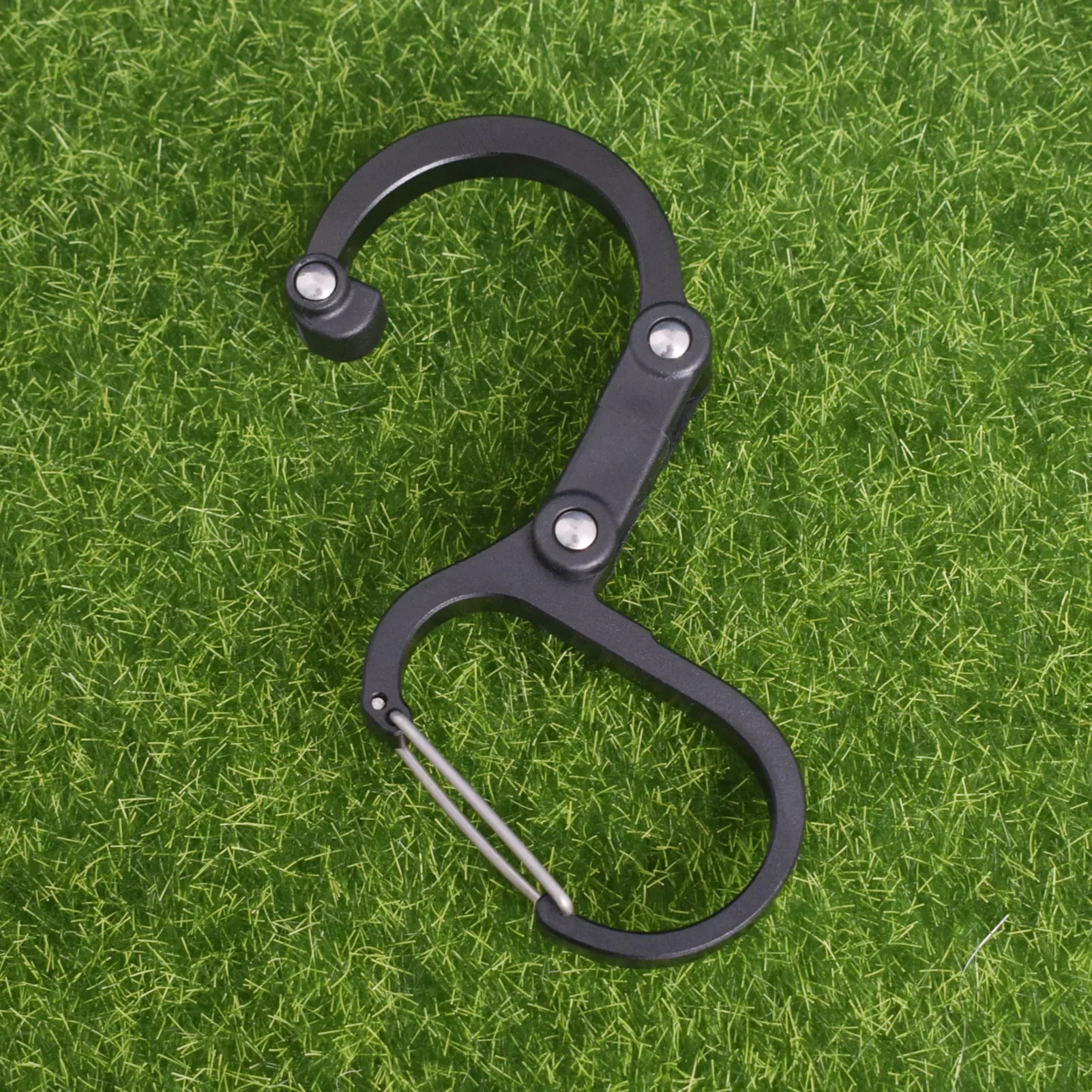 Hybrid Gear Clip Carabiner Rotating Hook for Backpack Outdoor Activities