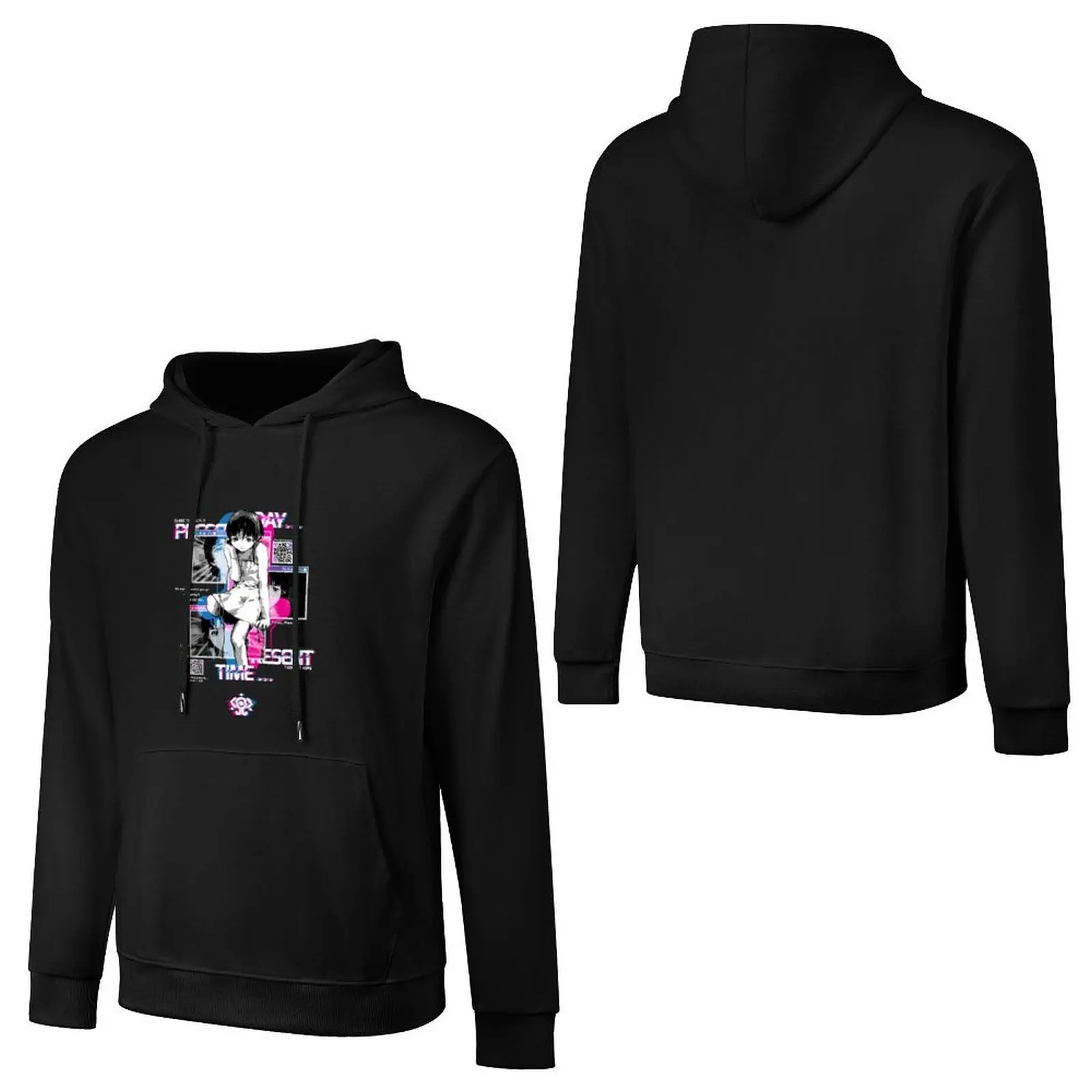 [QR] Lain Windows Pullover Hoodie mens designer clothes autumn clothes korean style clothes mens clothing hoodie for men