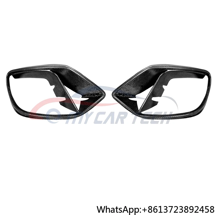 

For M-ercedes B-enz 2019-2020 AMG GT50 GT53 Carbon Fiber Fog Light Grille Cover air Vent Louvre Vent Bodykit