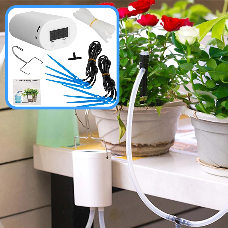 

Garden Watering Device System Rechargeable Intelligent Tool Automatic Watering Pump Controller Sprinkler Drip for Plant Flower