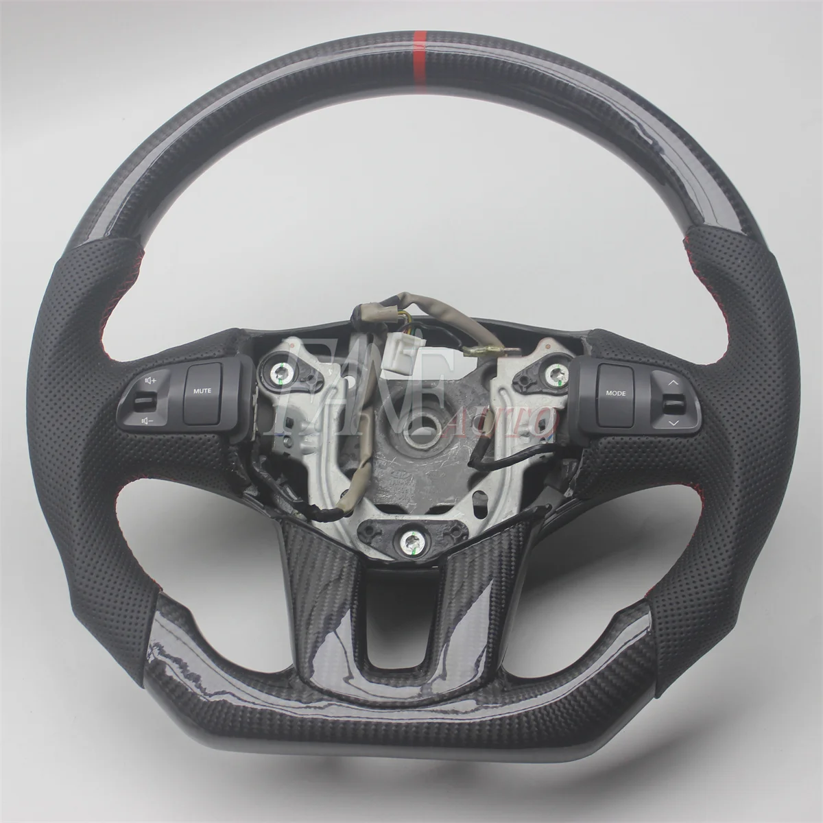 Replacement Real Carbon Fiber Steering Wheel with Leather for Kia Sportage R KX5 2010-2022