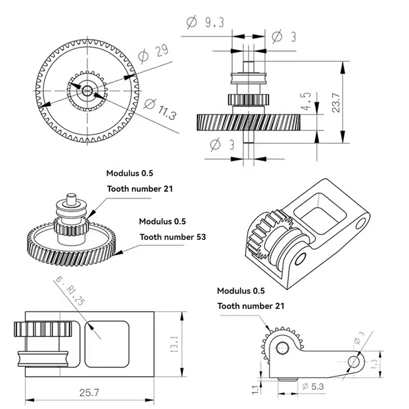 A35Q-3D Printer Accessories Bamboo Lab Hardened Steel Extruder Unit - [For X1C Series Only]
