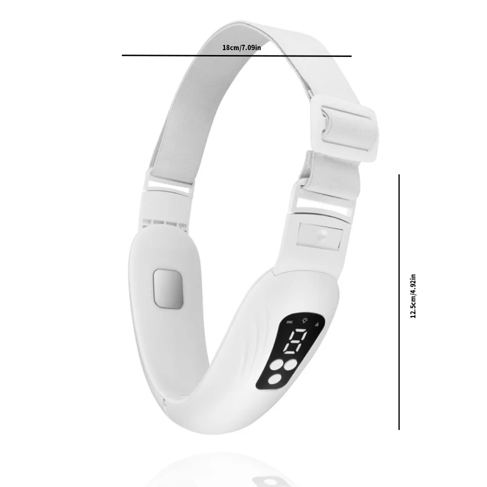 LED Photon Therapy Facial Slimming Vibration Massager Facial Lifting Device Facial Heated Double Chin V Face Vibration Massager