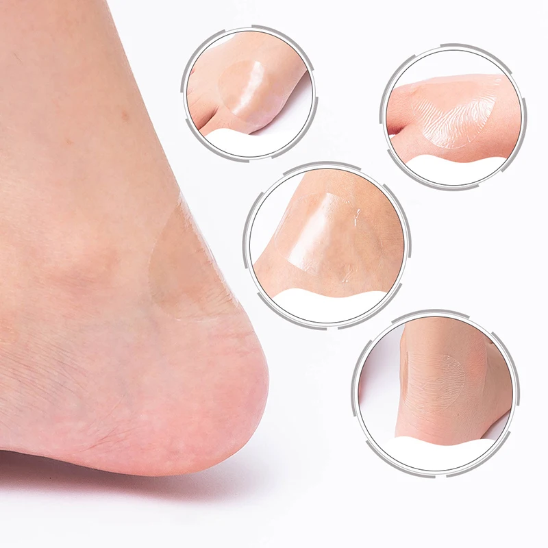 10 pezzi protezioni impermeabili scarpe adesivo toppe per piedi cuscinetti adesivi fodera per tallone sollievo dal dolore gesso cura dei piedi