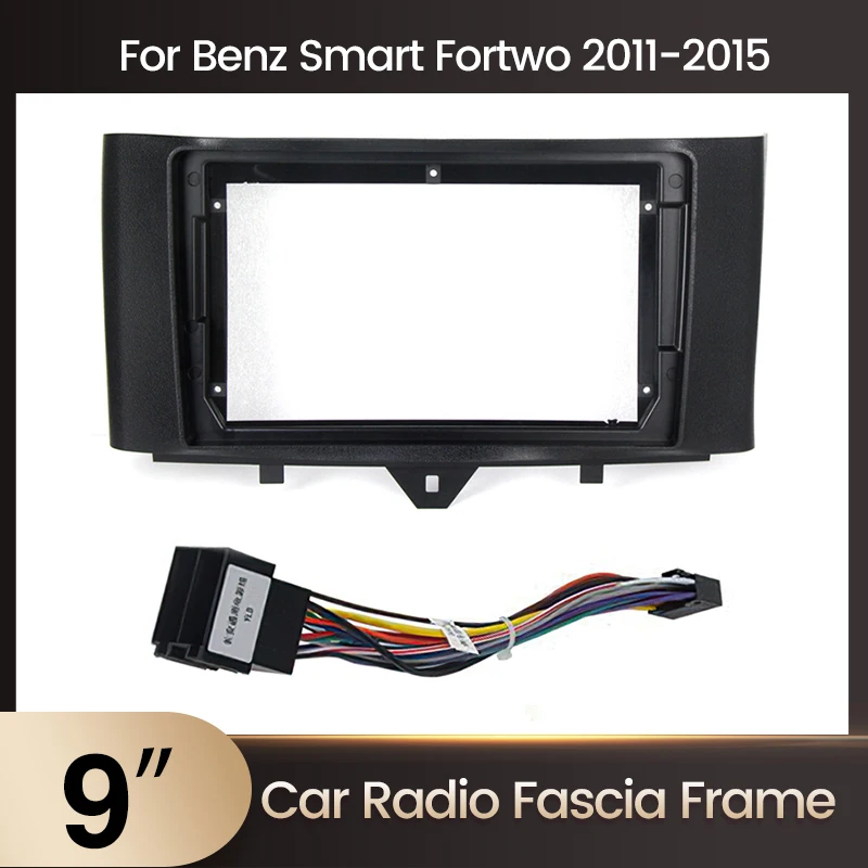 

Automotive Framework Panel for Mercedes Benz Smart Fortwo 2010 - 2015 Panel Dash Player Cable Canbus Adapter Dash Fascia Kit