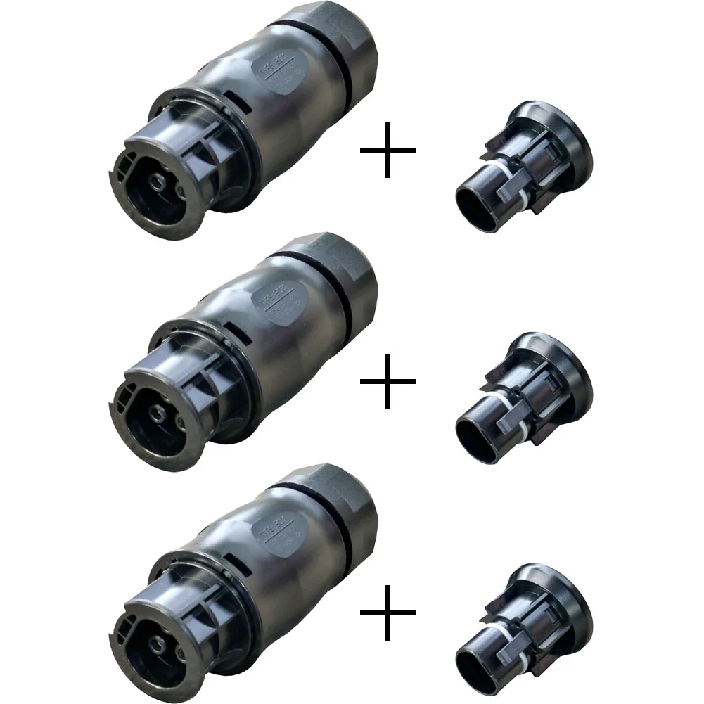 Tappo terminale femmina con connessione solare impermeabile a 3 poli per Betteri BC01 25A 4000V AC per connettore fotovoltaico