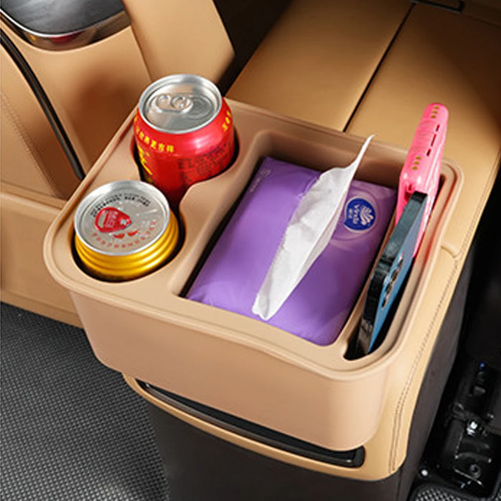 Fit For DENZA D9 2024 2025 2026 Second Row Multifunctional Silicone Storage Box Tissue Box Armrest Box Modified Accessories