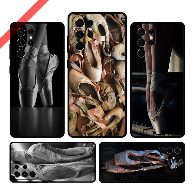 Ballerina En Pointe Ballet Slippers Shoes Dancer Phone Case For Samsung S20 FE S21 S10 S23 Plus S24 S22 Ultra Note20 S9 S8 Cover