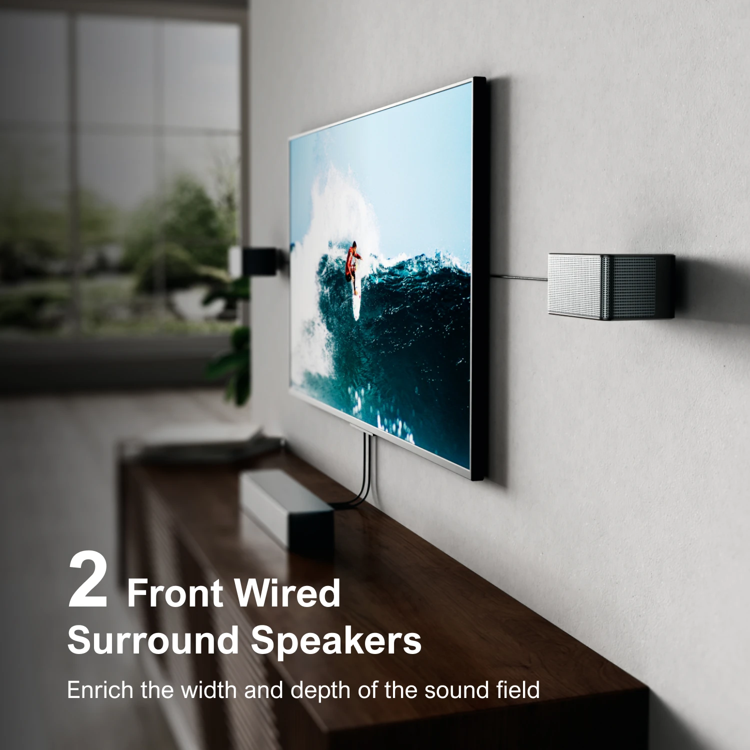 Sistema de sonido envolvente ULTIMEA 7.1 para TV con Dolby Atmos, barra de sonido de 460 W para TV con subwoofer de 6,5", control por aplicación