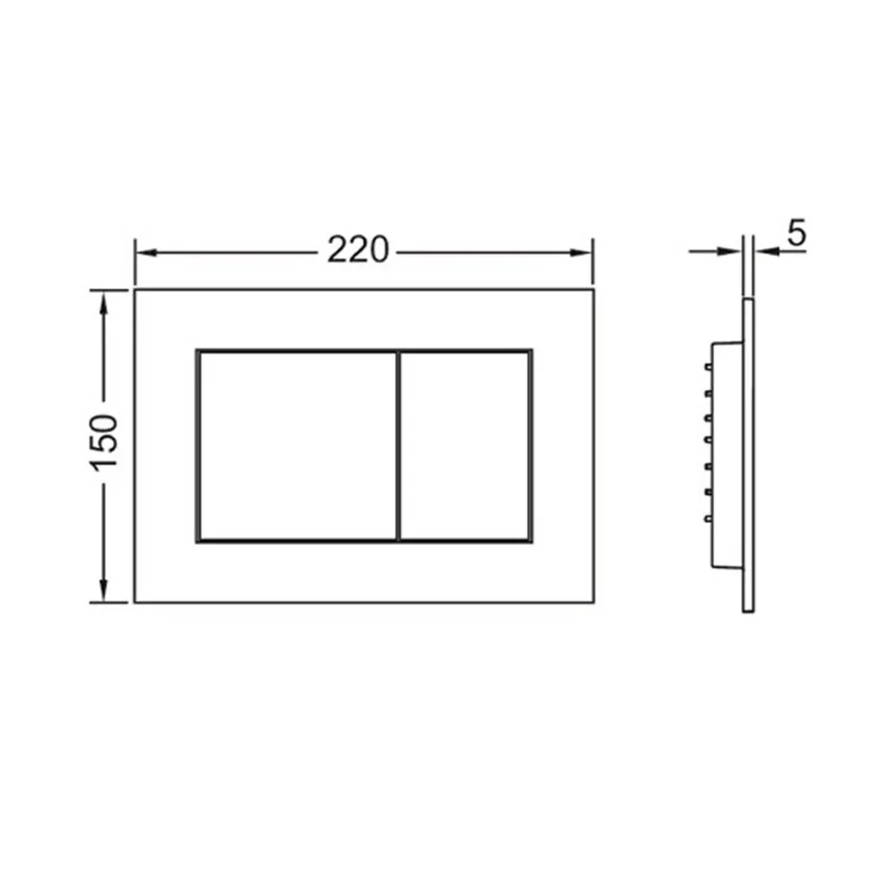 1pc Conveniently Control Toilet Flushing For TECE Dual Flush Plate Suitable For TECE 9240401 9240407 9240417 Bathroom Home Use