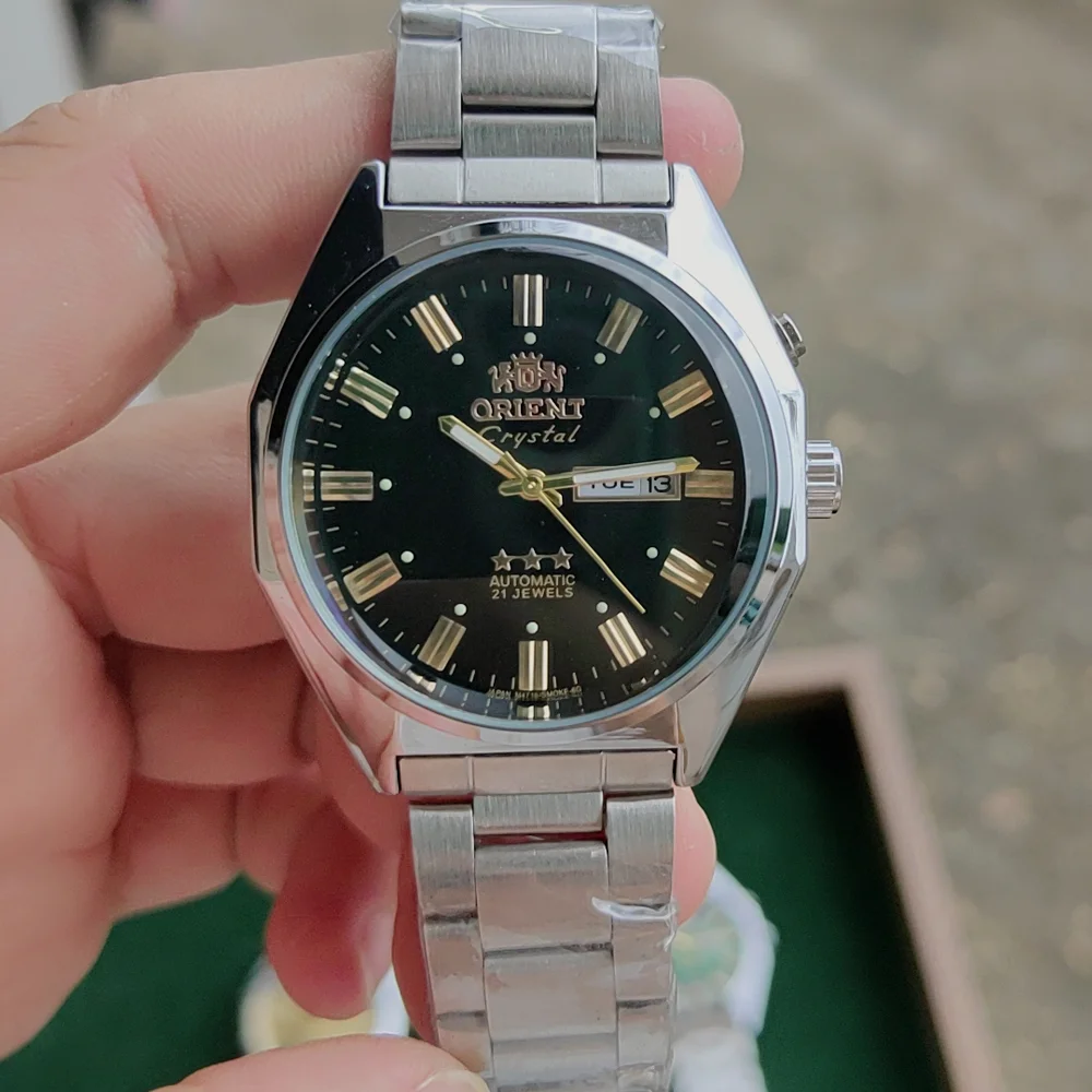 Luxury AAA Hot Orient Original Brand Quartz Watches For Mens Multifunctional Dual Calendar Week Date Fake Automatic Wristwatch view 5