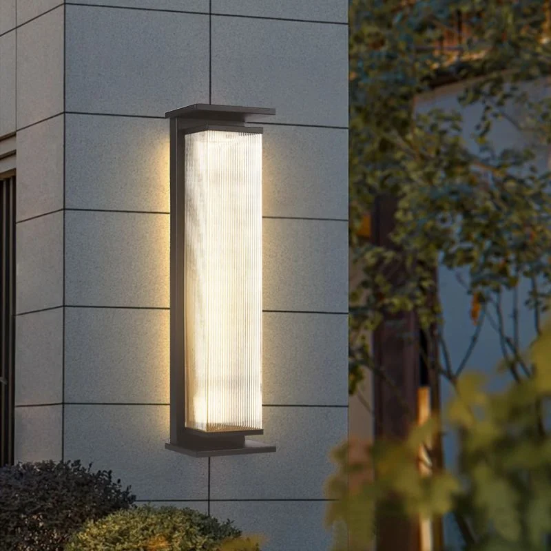 Modern Aluminum Waterproof LED Wall Light Outdoor Garden Villa Entrance Pillar Gate Home Decor Novelty New Energy Saving