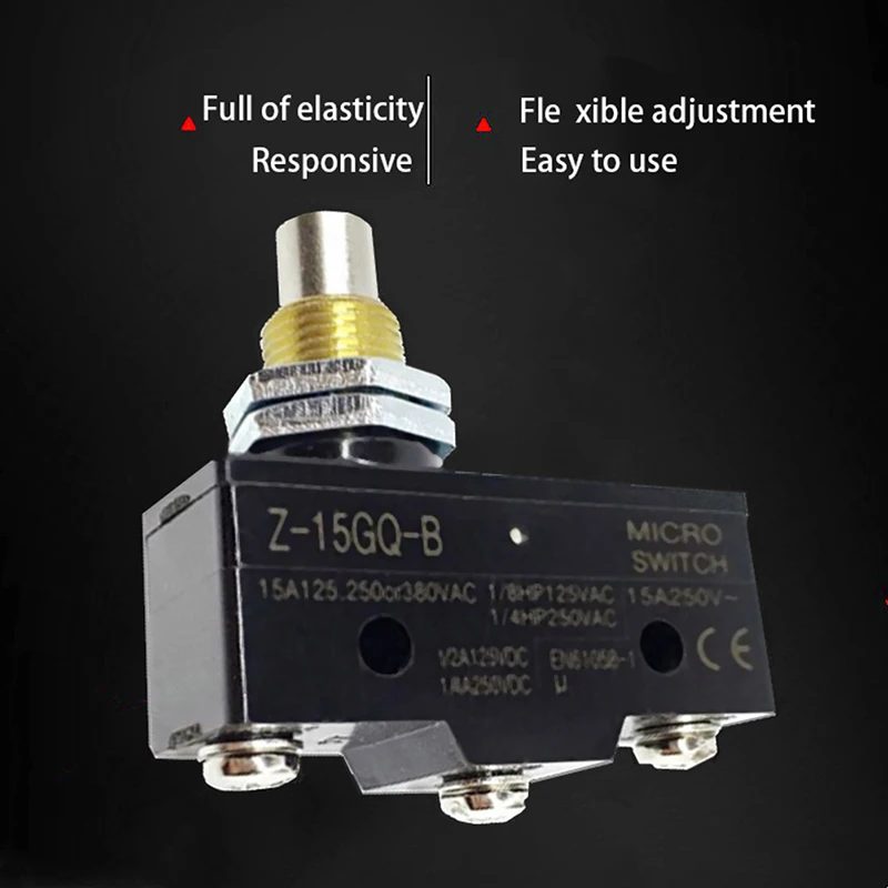 Z-15GQ-B Push Button Plunger Momentary Micro Limit Switch SPDT 15A 250VAC G35