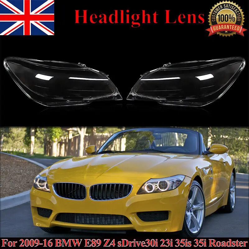 MAGICKIT A Pair Front Headlight Lens Headlamp Cover For BMW E89 Z4 Roadster 2009-2013 Car Accessories Tools