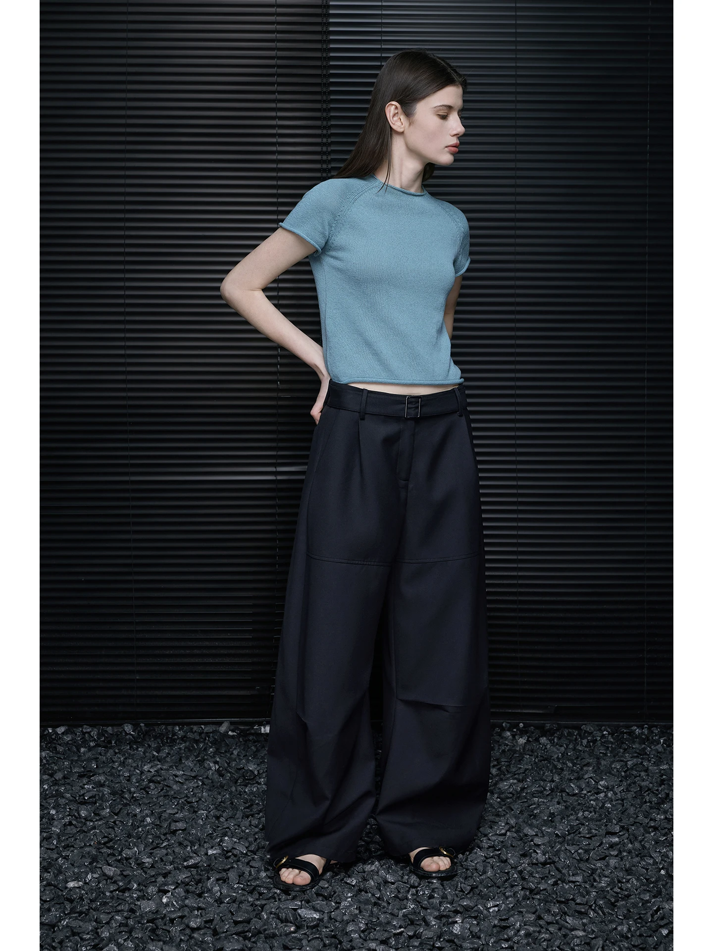 

Bla Wide Leg Suit Pants Women's Loose Feel Simple Match Spring New Sle Knife Trousers Casual Ele Faion