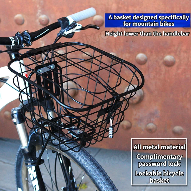 Lockable bike basket sale