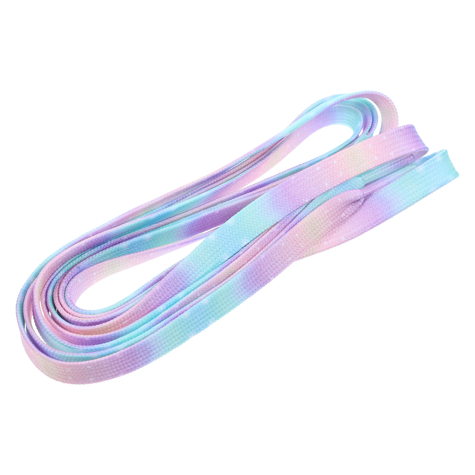 Sneakers Shoes Lace Colorful Blooming Tie-dye Gradient Shoelaces Candy 120cm Elasticity Flat Straps Cloth