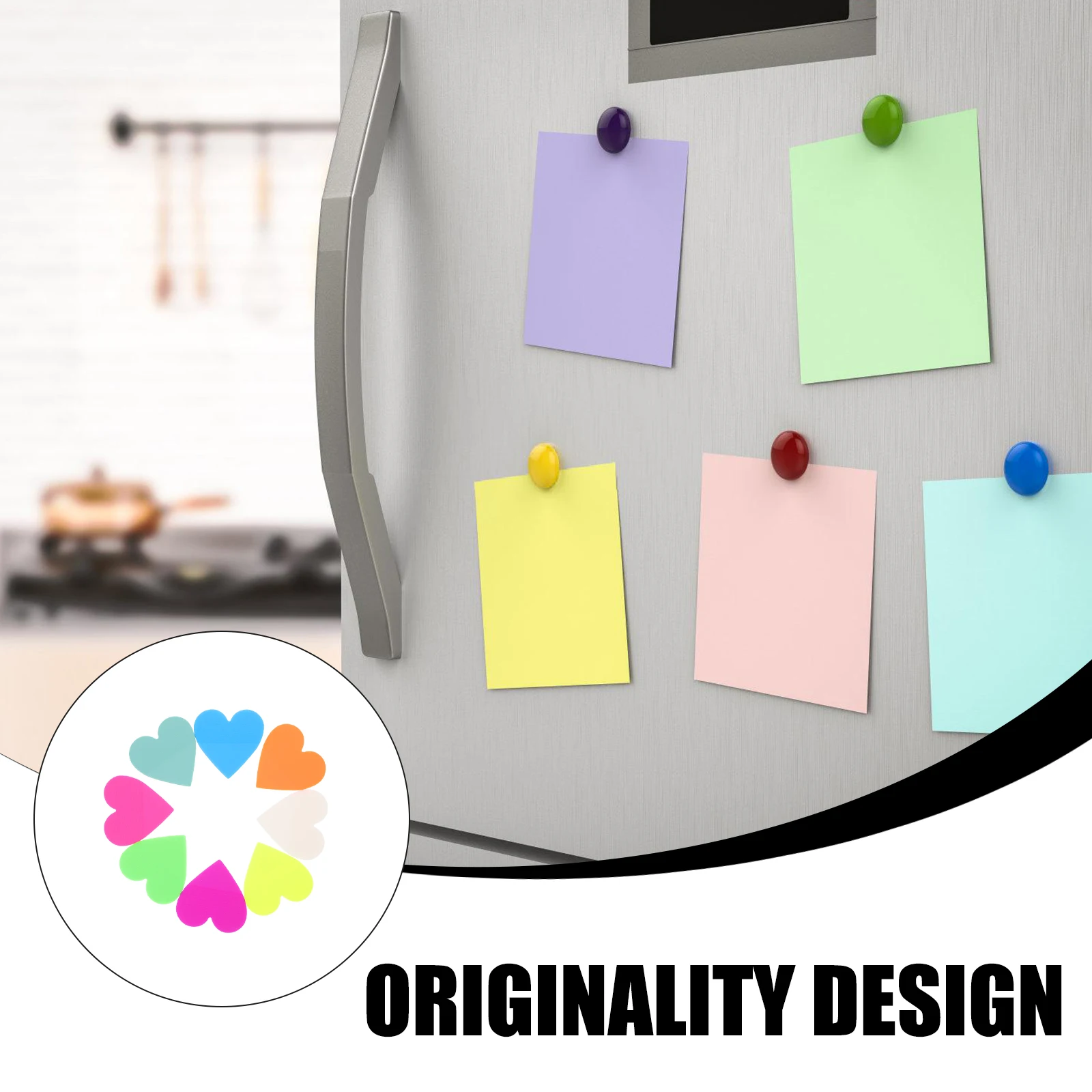 

8pcs Heart Shaped Memo Pads Pads For Office Reminder Notes Adhesive Notepads Household Stickers Heart