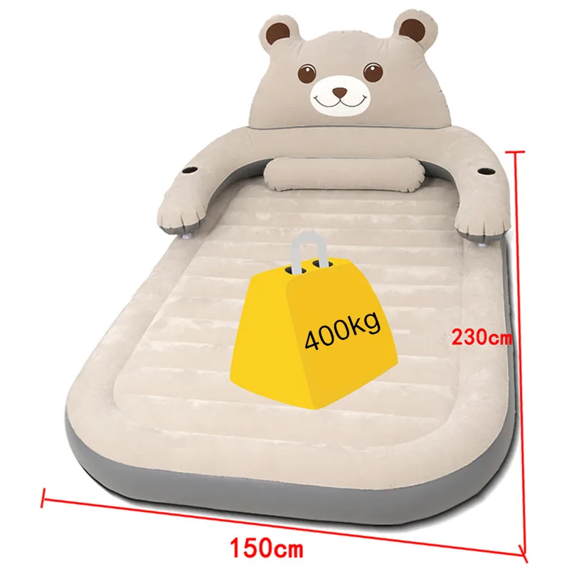 150CM*230CM*23CM Folding Cartoon Bed Inflatable Soft Bed With Backrest Totoro Bed Beanbag Cama Mattresses Bedroom Furniture