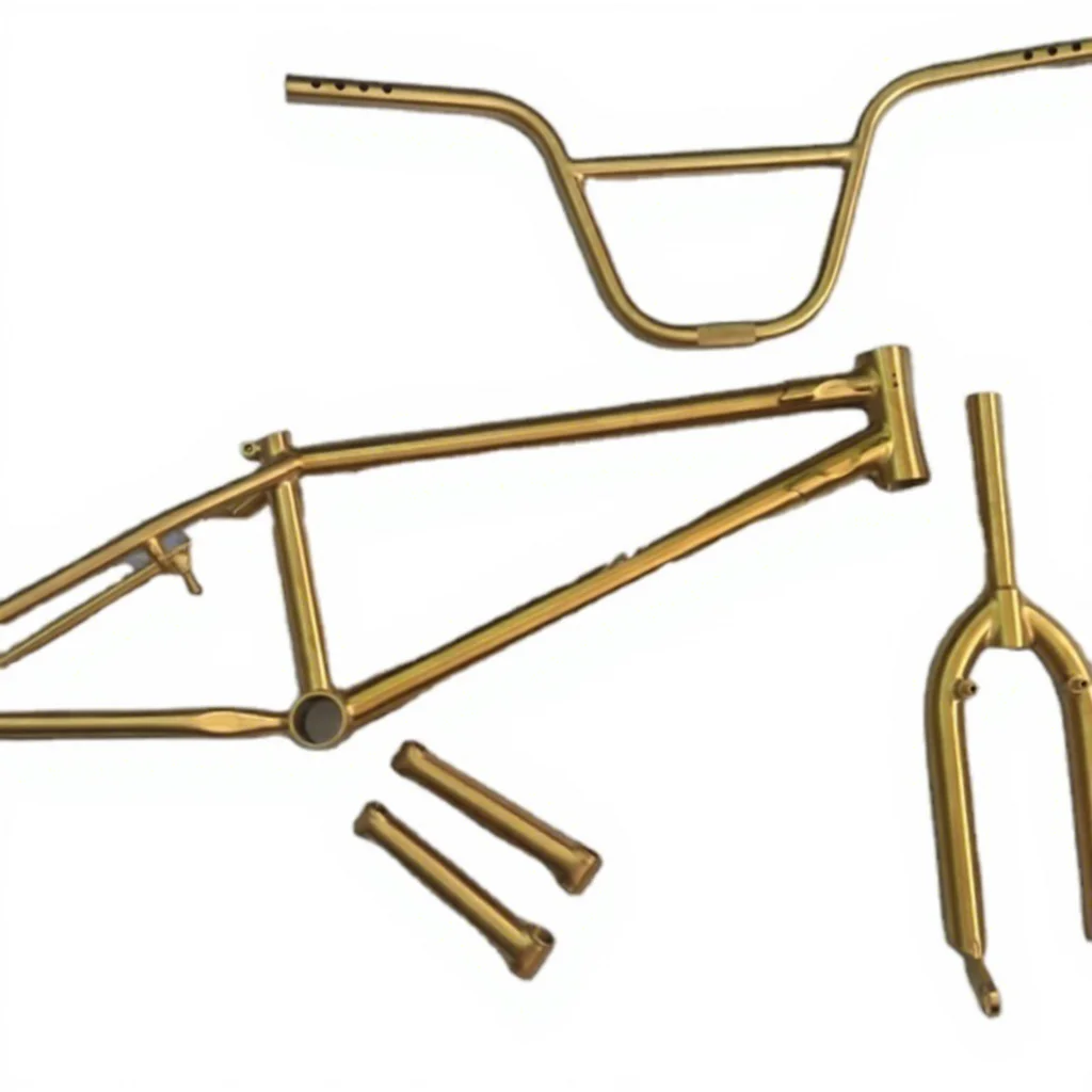 XACD Titanium BMX Bike Frame And Handlebar Custom Anodized Color 1.4kg
