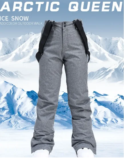 new Outdoor Ski Pants Women Thicken Windproof Waterproof Winter Snow Pants Sports Snowboarding Warm Breathable Overalls
