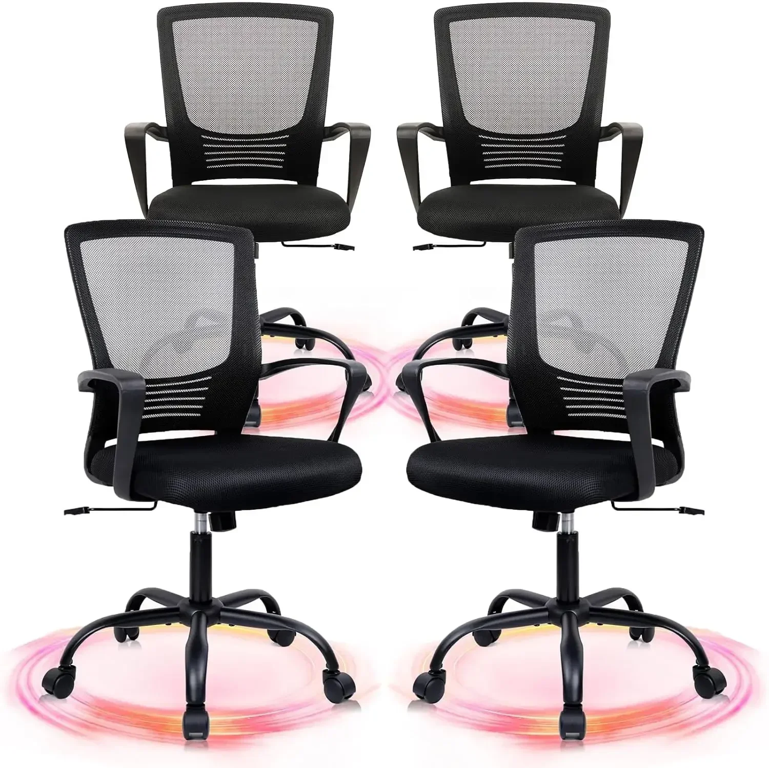 [Discounted Price, Hot Sale!]Office Chair Ergonomic Rolling Computer Desk Chair with Lumbar Support, Mesh Swivel Executive Chair