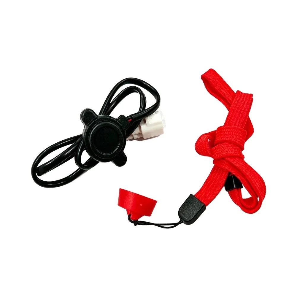 Magnetic Engine Kill Switch With Safety Lanyard Waterproof 2-Pin Stop Button For Dirt Bike ATVs UTV Go-Kart Off-Road Motorcycle