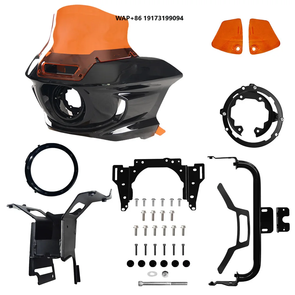 

ST Style Club Style Fairing for Softail M8 Low Rider S Low Rider 2018+ with Colorful Windshield / Deflector