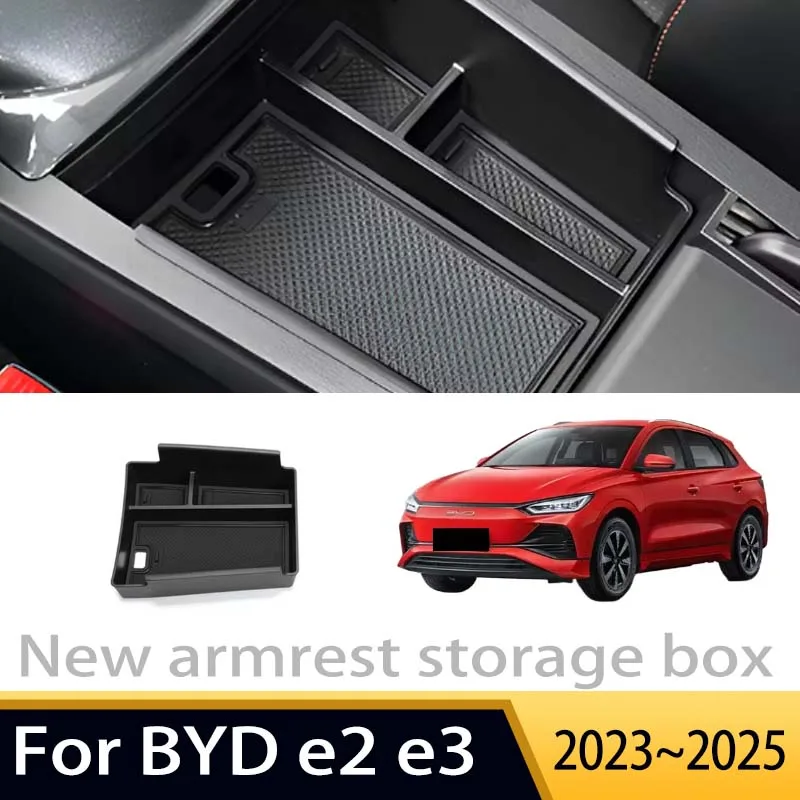 

Car Accessories For BYD e2 e3 2023 2024 2025 Center Console Armrest Interior Storage Box Multifunctional Storage Auto Parts